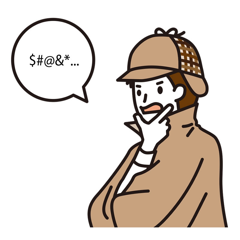 聞き込み調査のイラスト