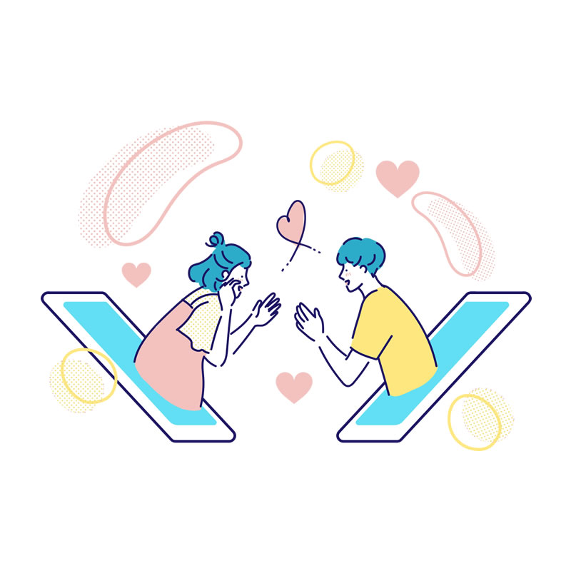 出会いサポートのイラスト