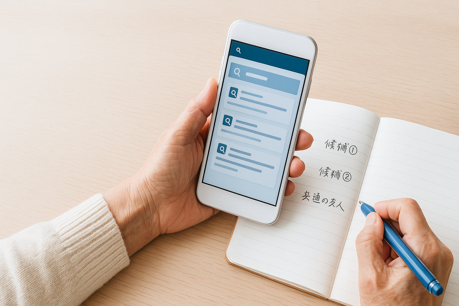 感謝を伝えるための人探し成功事例