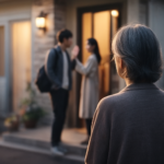 中国人と結婚した息子を見る母親