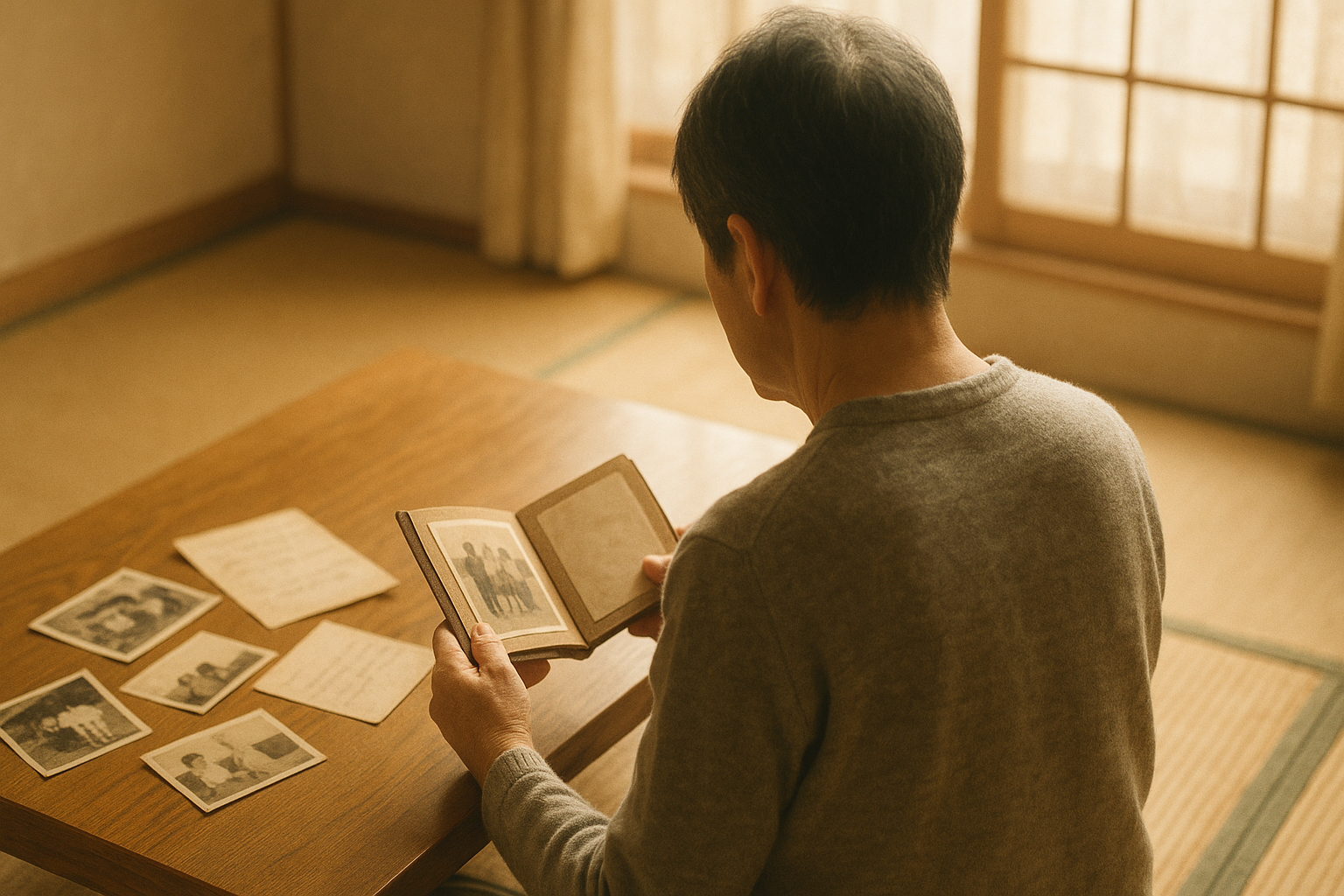 大切な人との再会と和解をイメージした写真