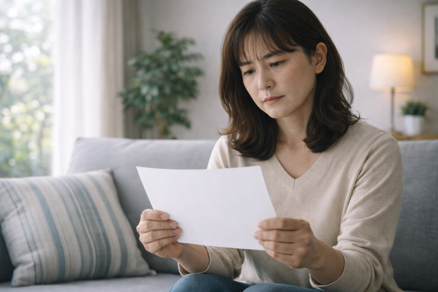 交際相手の過去について静かに整理する人物の後ろ姿