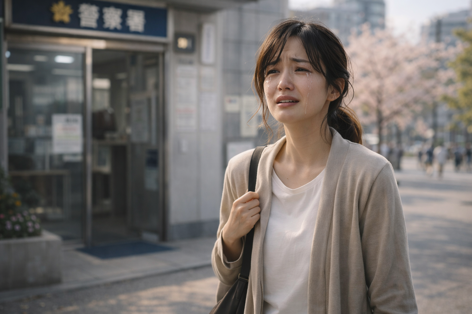 同棲相手の失踪で不安になる人物(後ろ姿/シルエット)