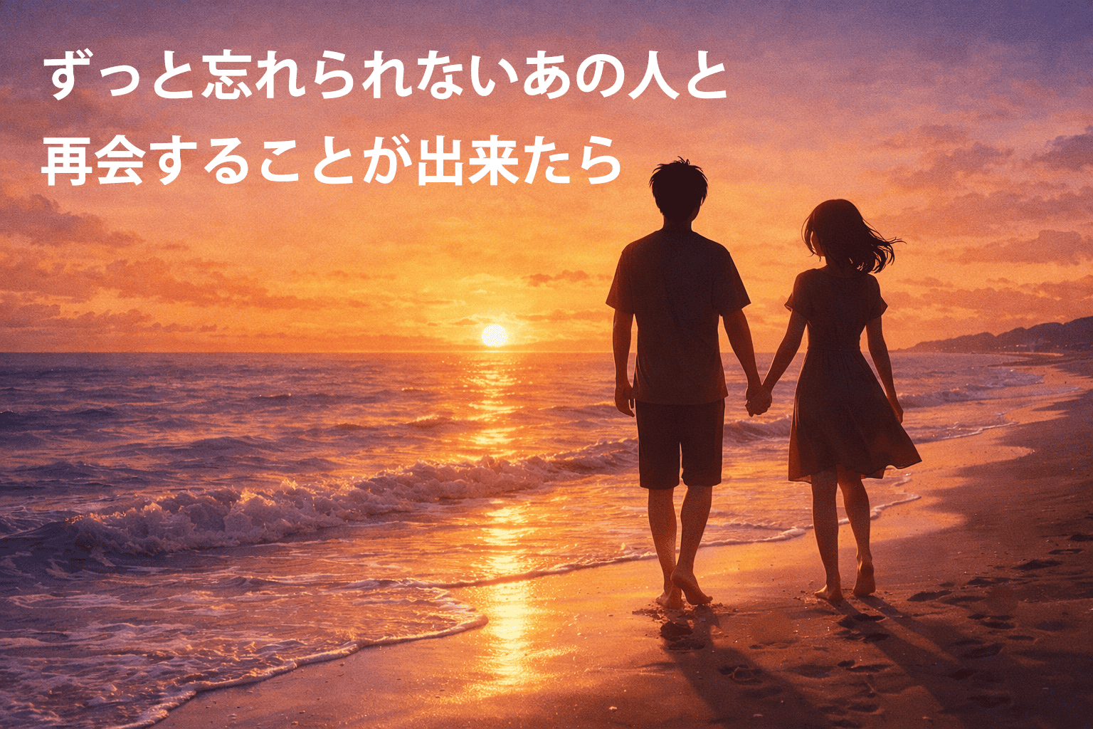 初恋の人との再会を願い思い出しているイメージ