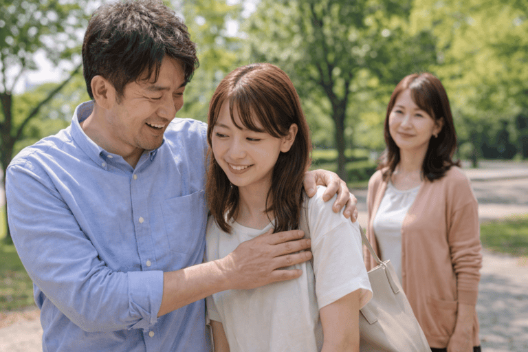 離婚した妻を探して、子供との再会