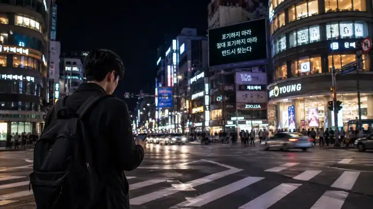 韓国で人探し