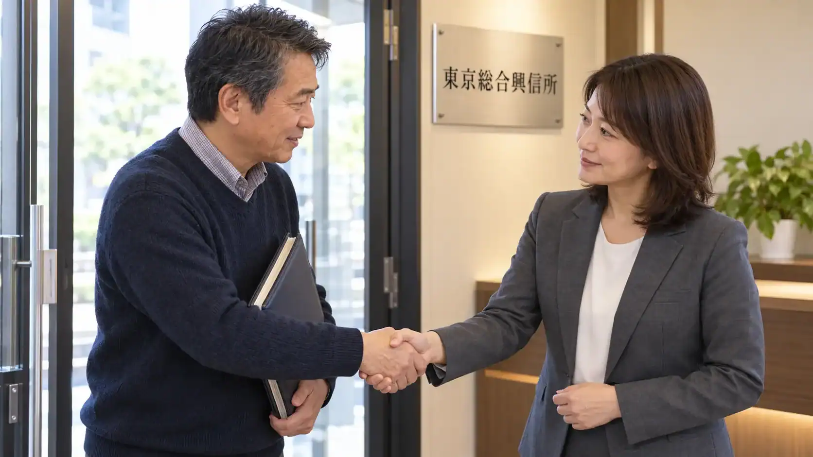 同級生探しの相談に向けて昔の年賀状や写真を年代順に整理する依頼者